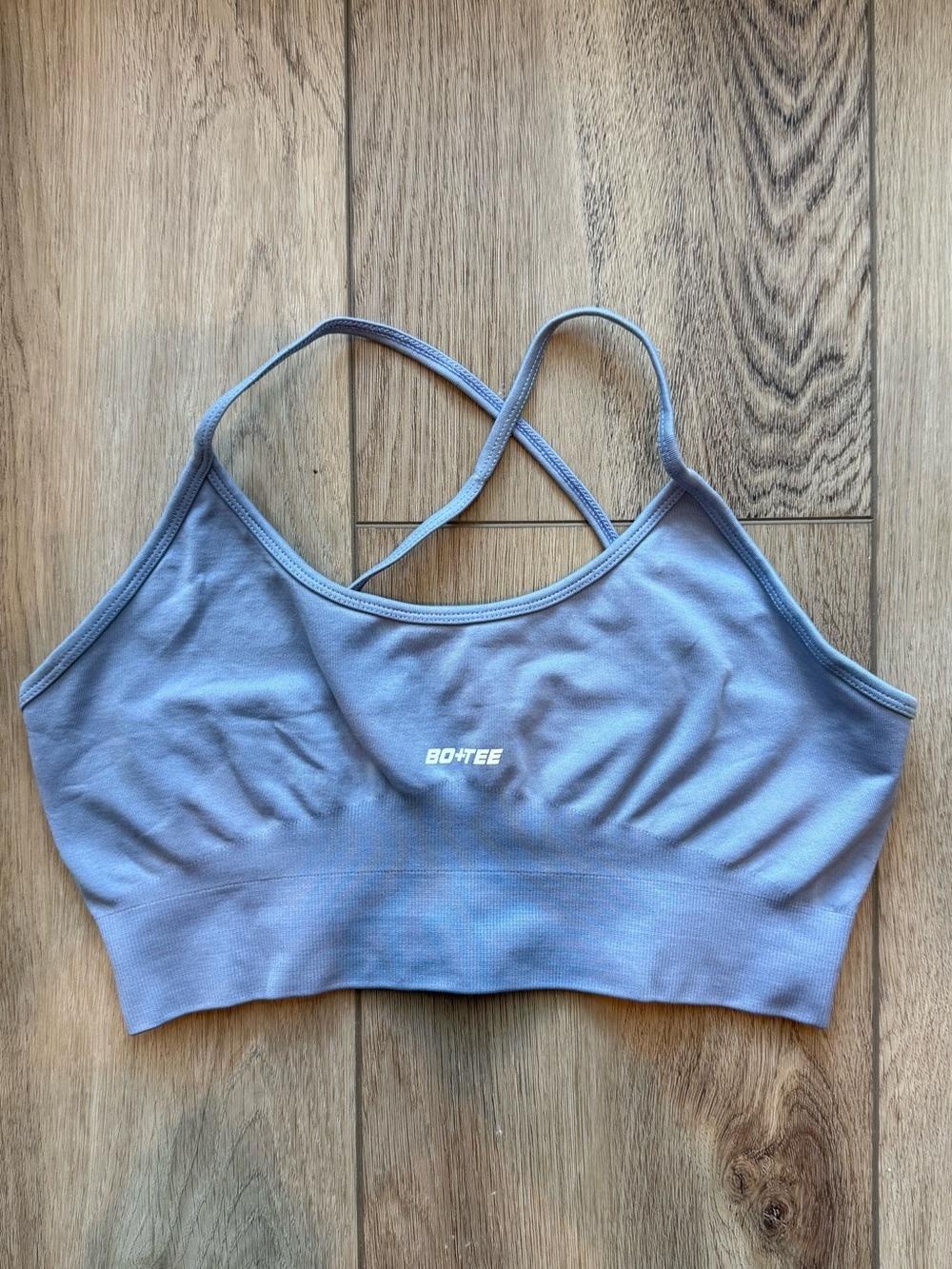 Bo+Tee Light Blue Sports Bra